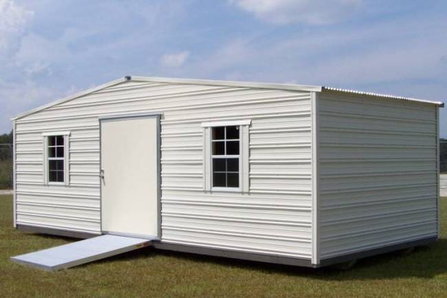 H&H aluminum standard style shed