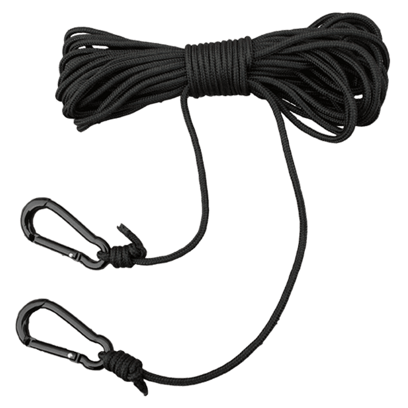 Muddy LA050 Lift Cord, 30' Nylon Rope with 2 HD Carabiner Clips