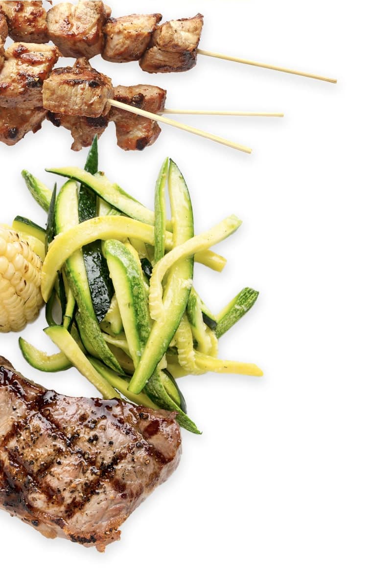 Gather Grill fire pit table set for dinner