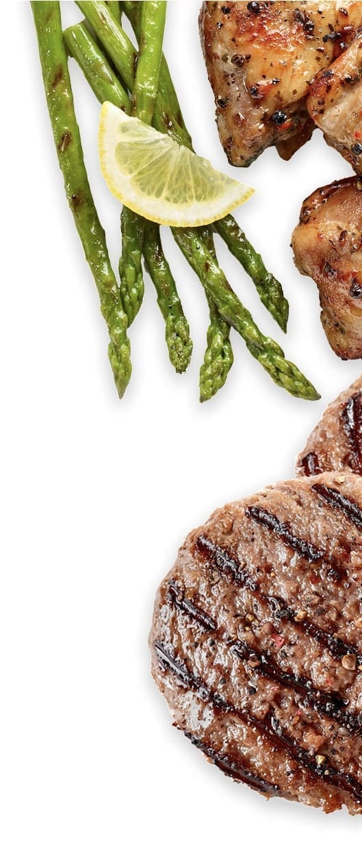 Guests gathered around a Gather Grill
