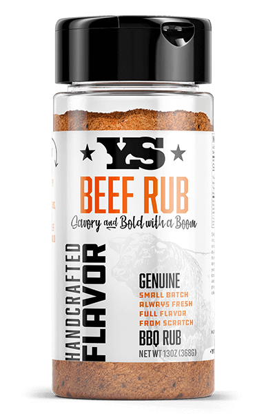 YODER SMOKERS 1080-02 YS, Rub, Beef, 14 oz