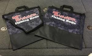 Hammer Rods Dark Black/Blue zip weigh in bags