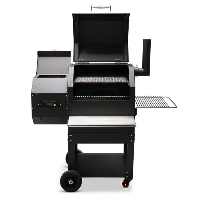 YODER SMOKERS 9411X11-000 WOOD-FIRED PELLET GRILL YS480S +WIRE SHELVES +2ND LEVEL SLIDE-OUT COOKING SHELF