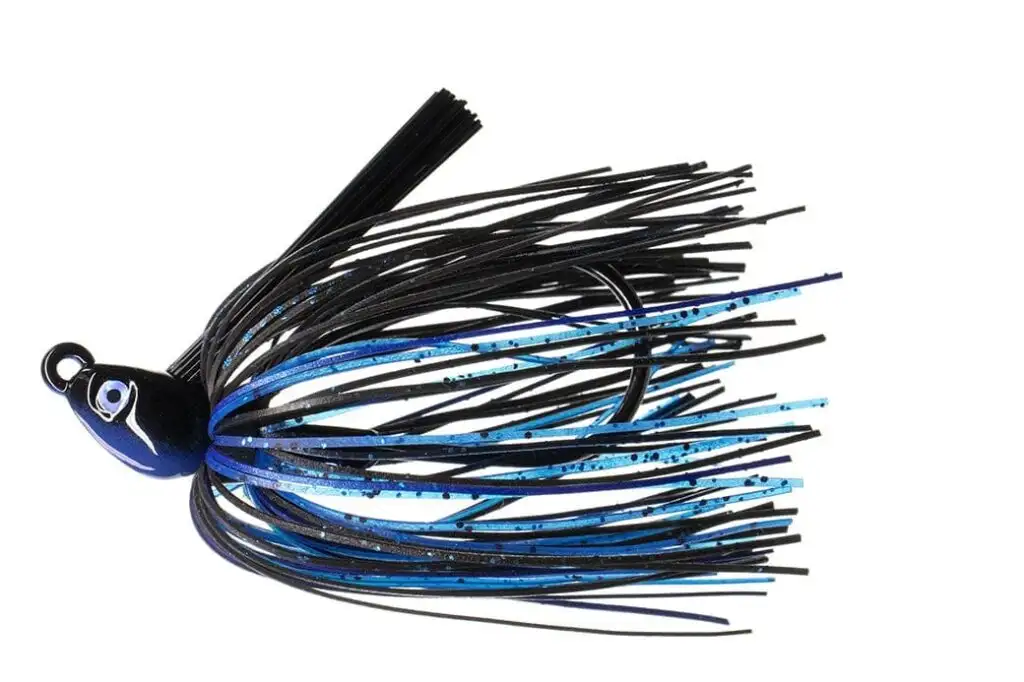 Dirty Jigs NJSJBB-12 No-Jack Swim Jig; Black & Blue; 1/2oz