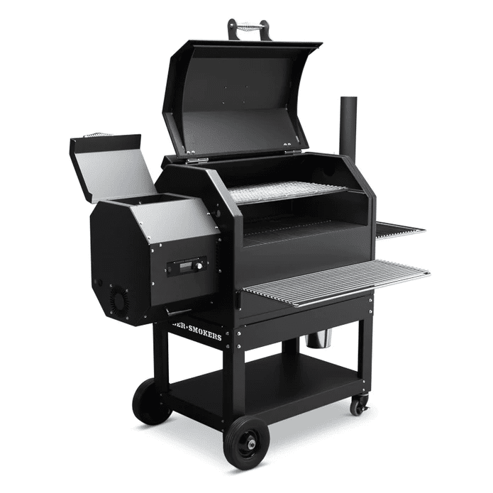 Yoder Smokers: YS640S Standard + Wire Shelves + 2nd Level Slide-Out Cooking Shelf