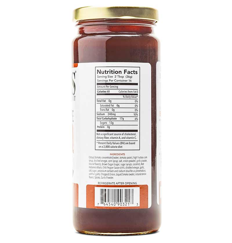 Delano 41020420 Big Rick's Hot BBQ Sauce 20 oz