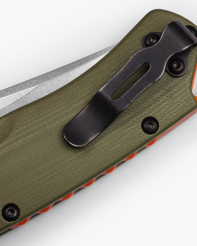 Taggedout Clip-Point Knife - OD Green G10 Handle