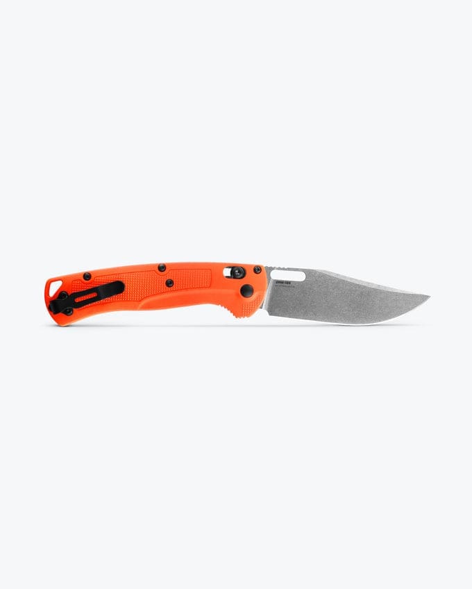 Taggedout Clip-Point Knife - Orange Grivory® Handle