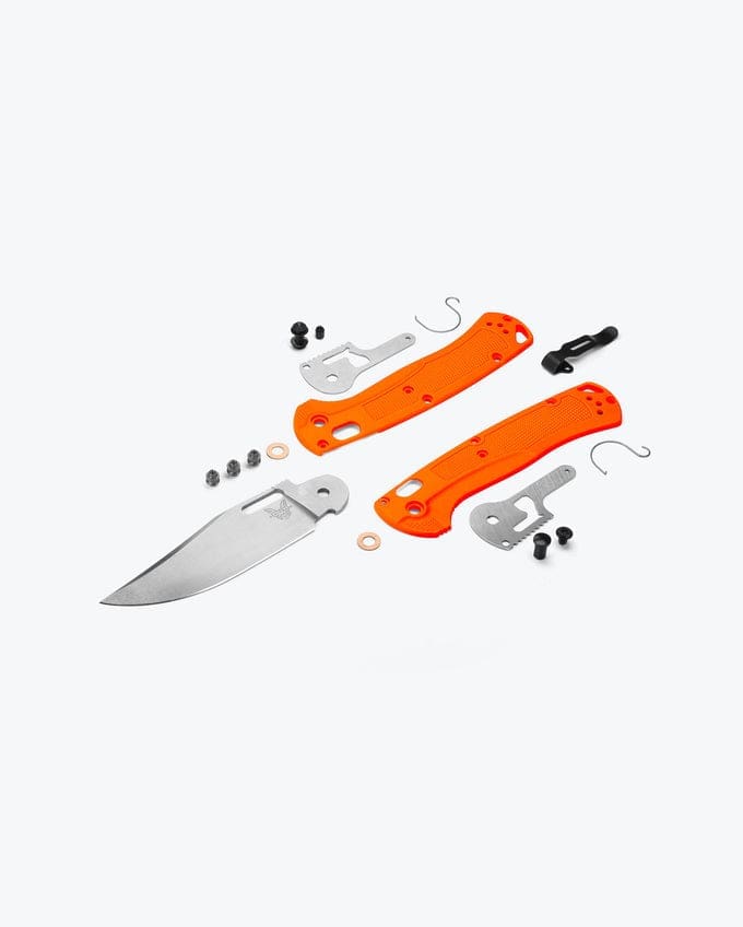 Taggedout Clip-Point Knife - Orange Grivory® Handle