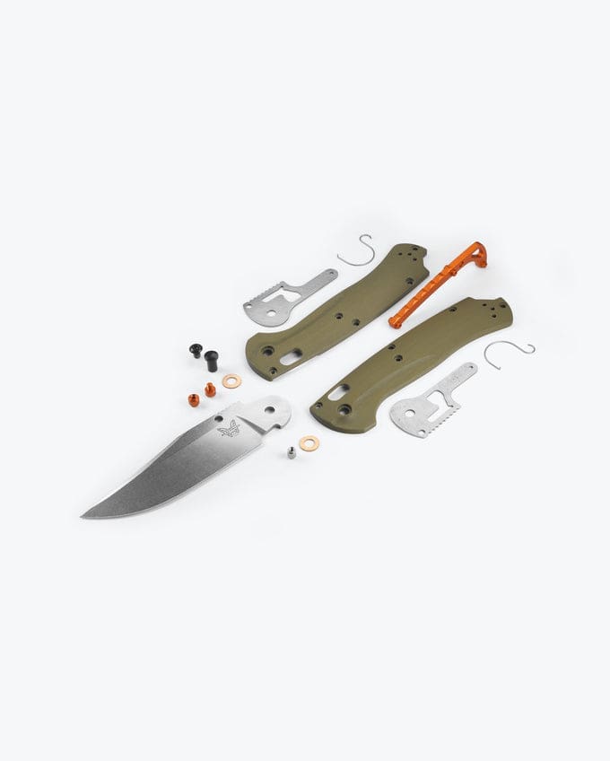 Taggedout Clip-Point Knife - OD Green G10 Handle