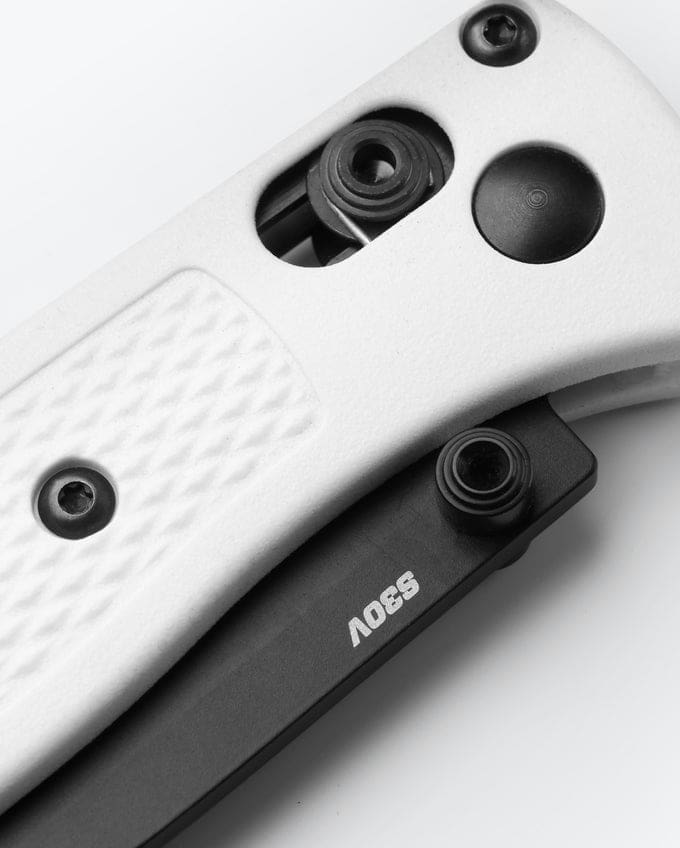 Mini Bugout® Drop-Point Knife - White Grivory® Handle