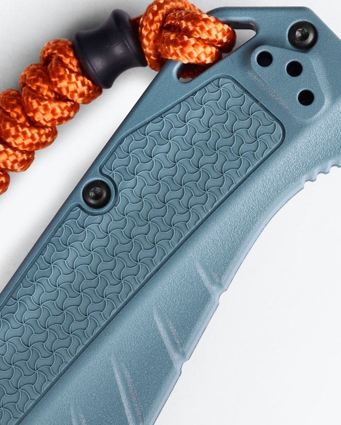 Adira™ Drop-Point Knife - Depth Blue Grivory® Handle