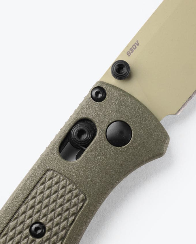 Bugout® Drop-Point Knife - Dark Olive Grivory® Handle