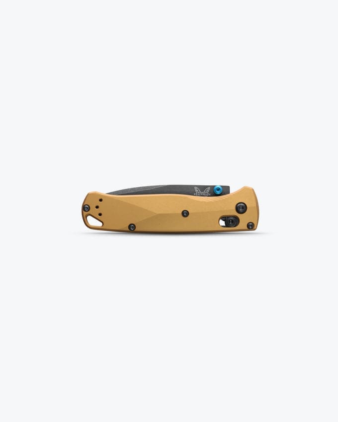Bugout® Drop-Point Knife - Burnt Brass Aluminum Handle