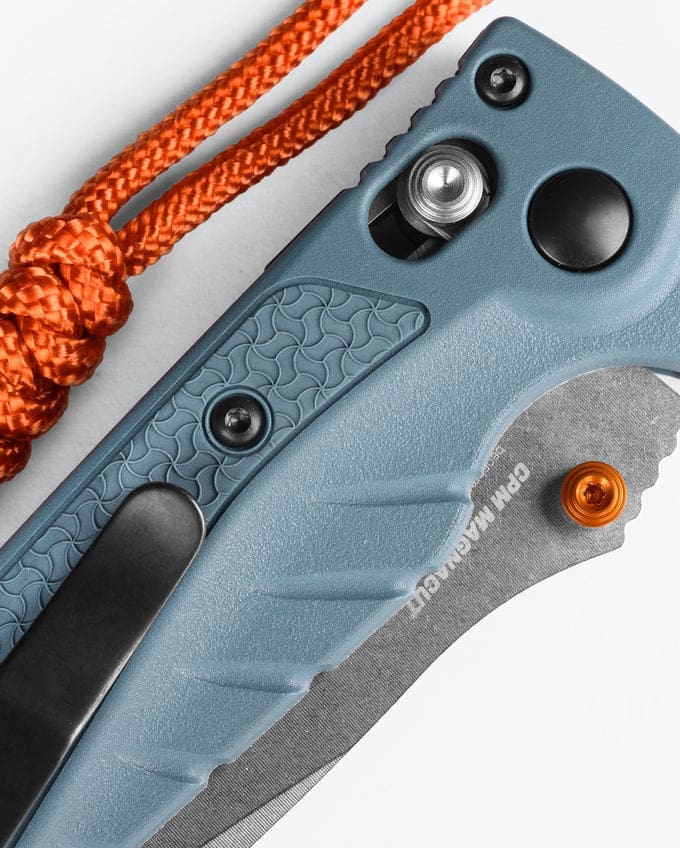 Mini Adira™ Drop-Point Knife - Depth Blue Grivory® Handle