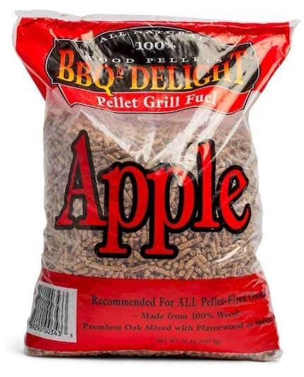 Delano 00343 BBQr's; Pellet; Apple; 20LB