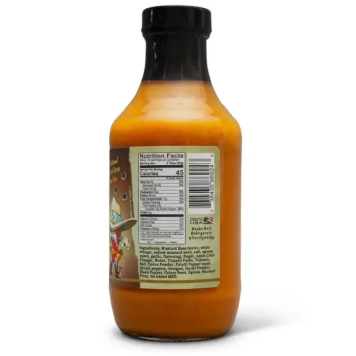 Delano 45020120 Chile Slinger BBQ Fatalii Mustard 20 oz