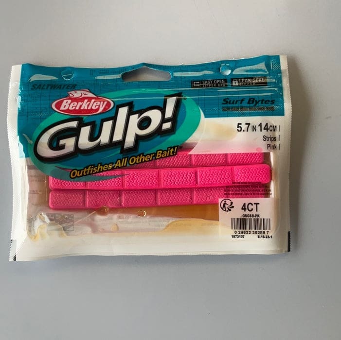 BerkleyGulp! Surf Bytes Strips/Bag/Pink