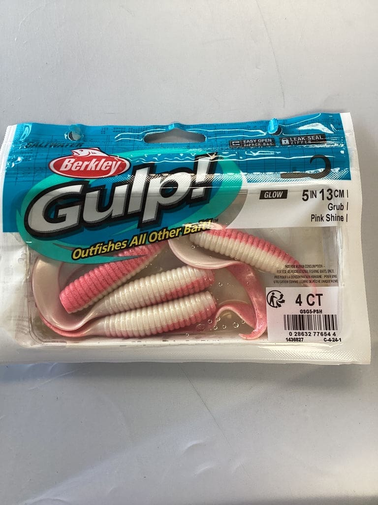 BerkleyGulp! Saltwater Grub/Bag/Pink Shine