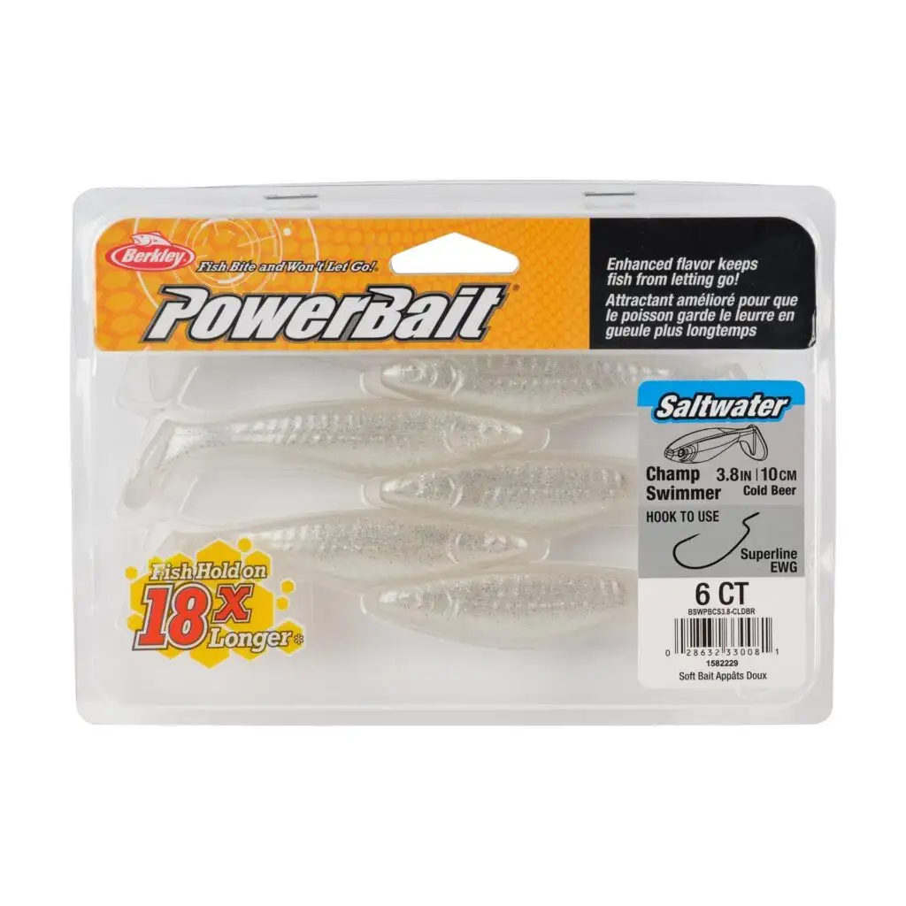 BerkleyPowerBait Saltwater The Champ Swimmer/Blister/Cold Beer