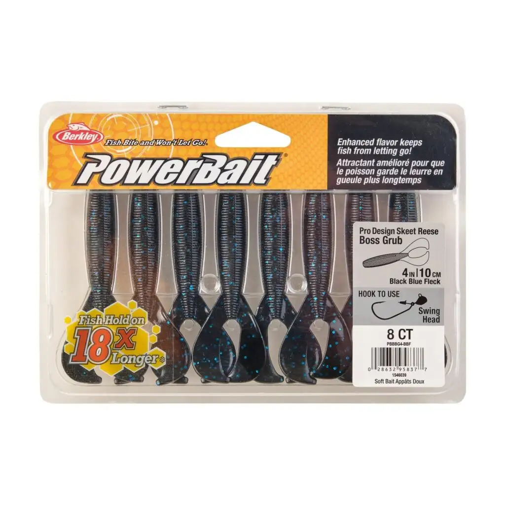 BerkleyPowerBait The Boss Grub/Blister/Green Pumpkin