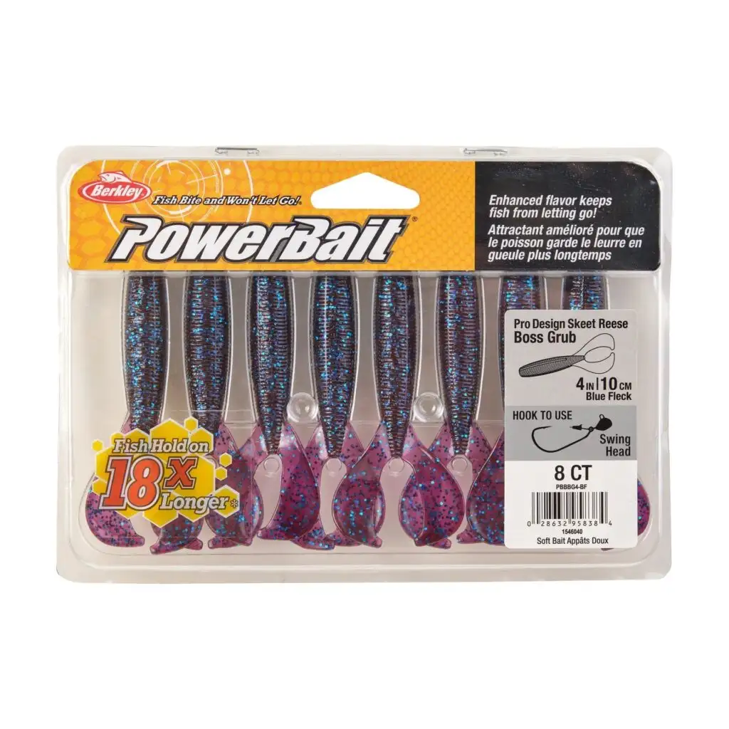 BerkleyPowerBait The Boss Grub/Blister/Green Pumpkin