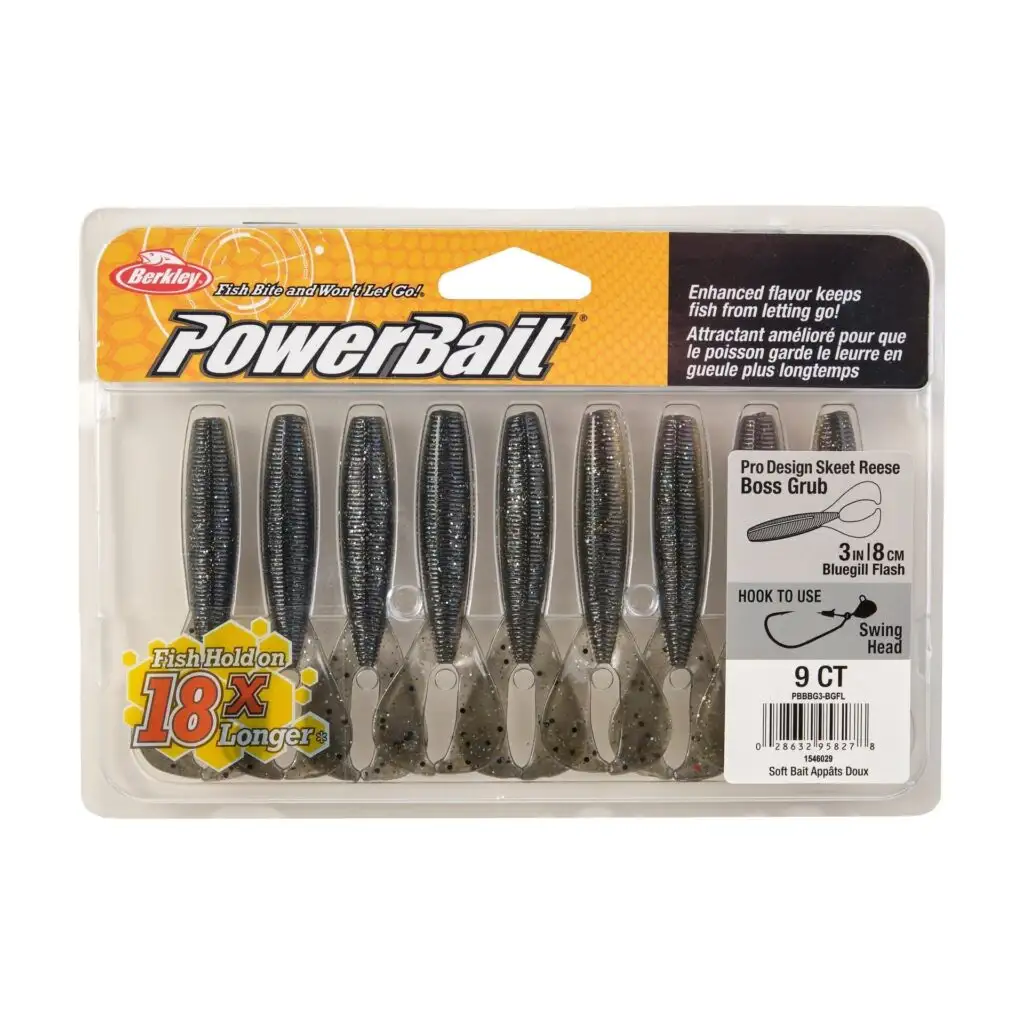 BerkleyPowerBait The Boss Grub/Blister/Bluegill Flash