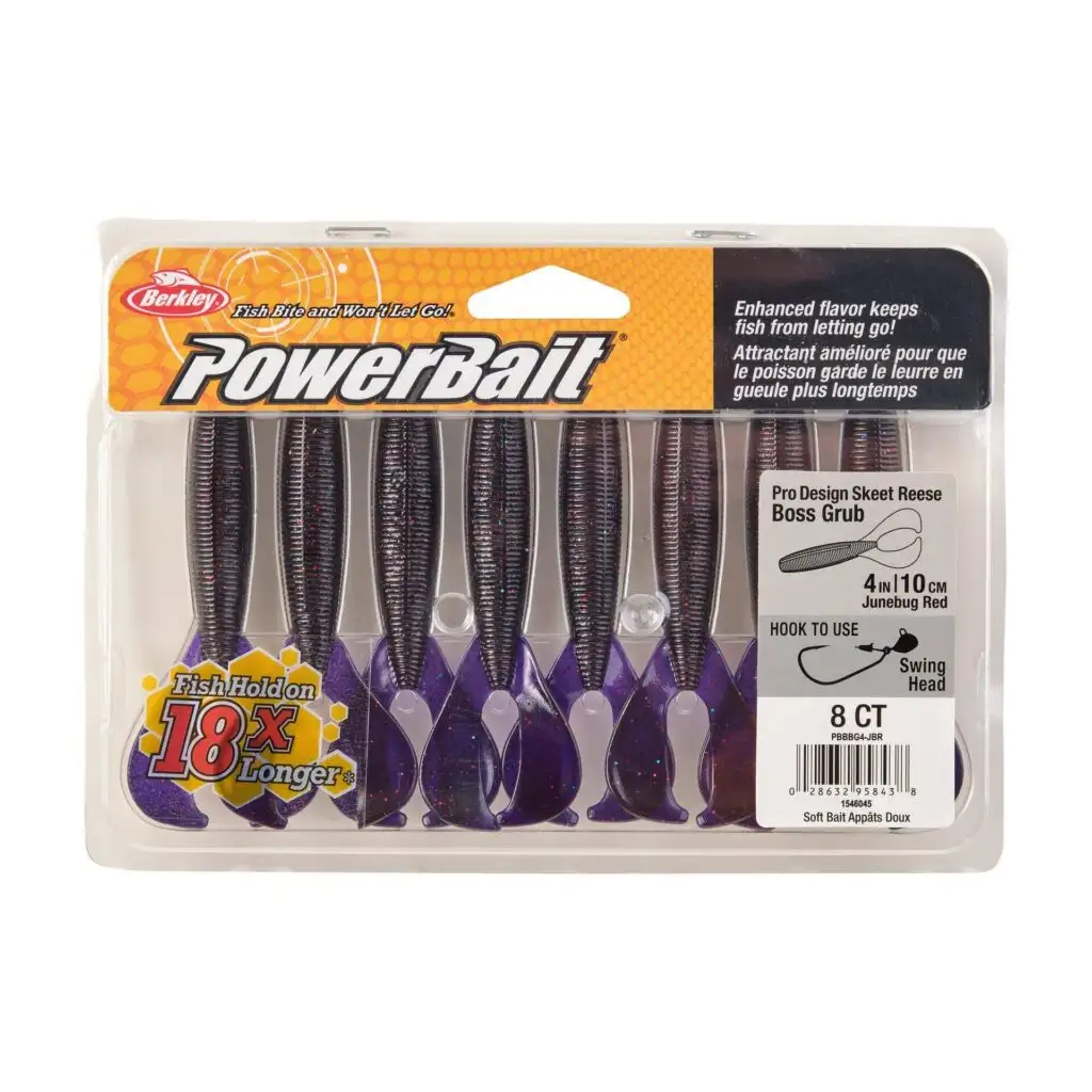 BerkleyPowerBait The Boss Grub/Blister/Green Pumpkin