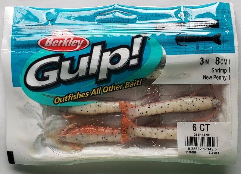 BerkleyGulp! Saltwater Shrimp/Bag/New Penny