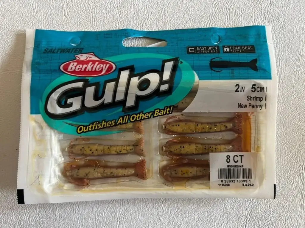 BerkleyGulp! Saltwater Shrimp/Bag/New Penny
