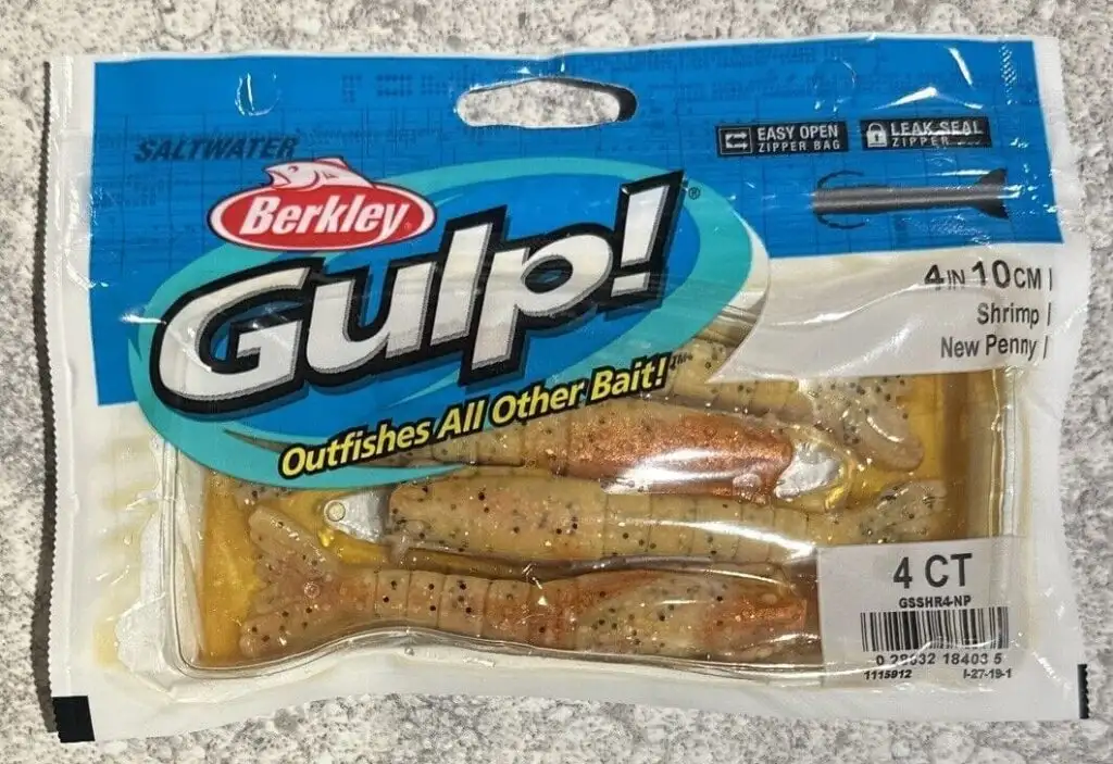BerkleyGulp Saltwater Shrimp/Bag/New Penny