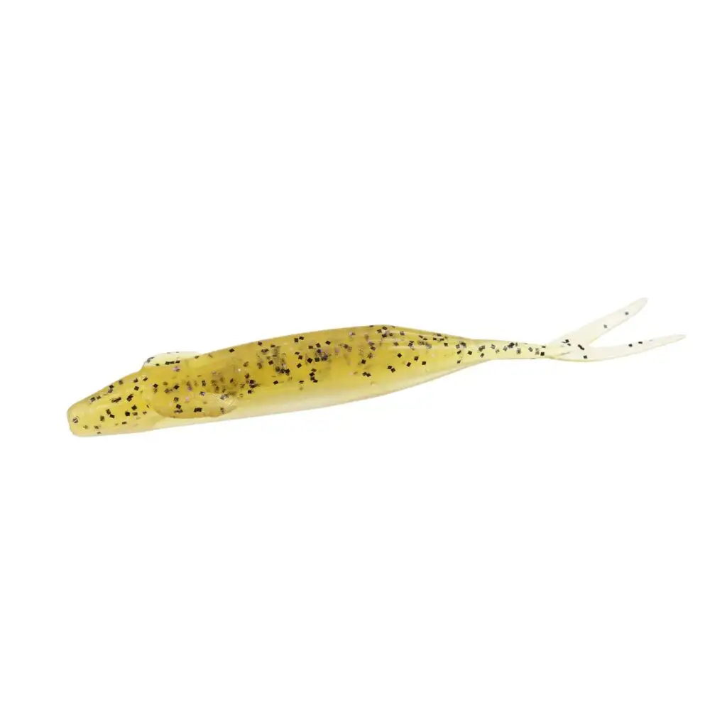 Zoom Winged Fluke 4in Champagne Pepper Pearl 8pk