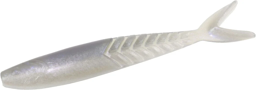 Zoom Shimmer Shad 4.25" - Albino