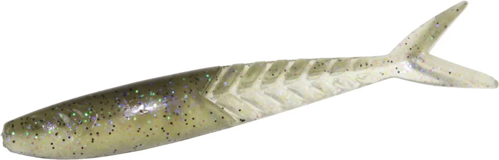 Zoom Shimmer Shad 4.25" - Electric Shad