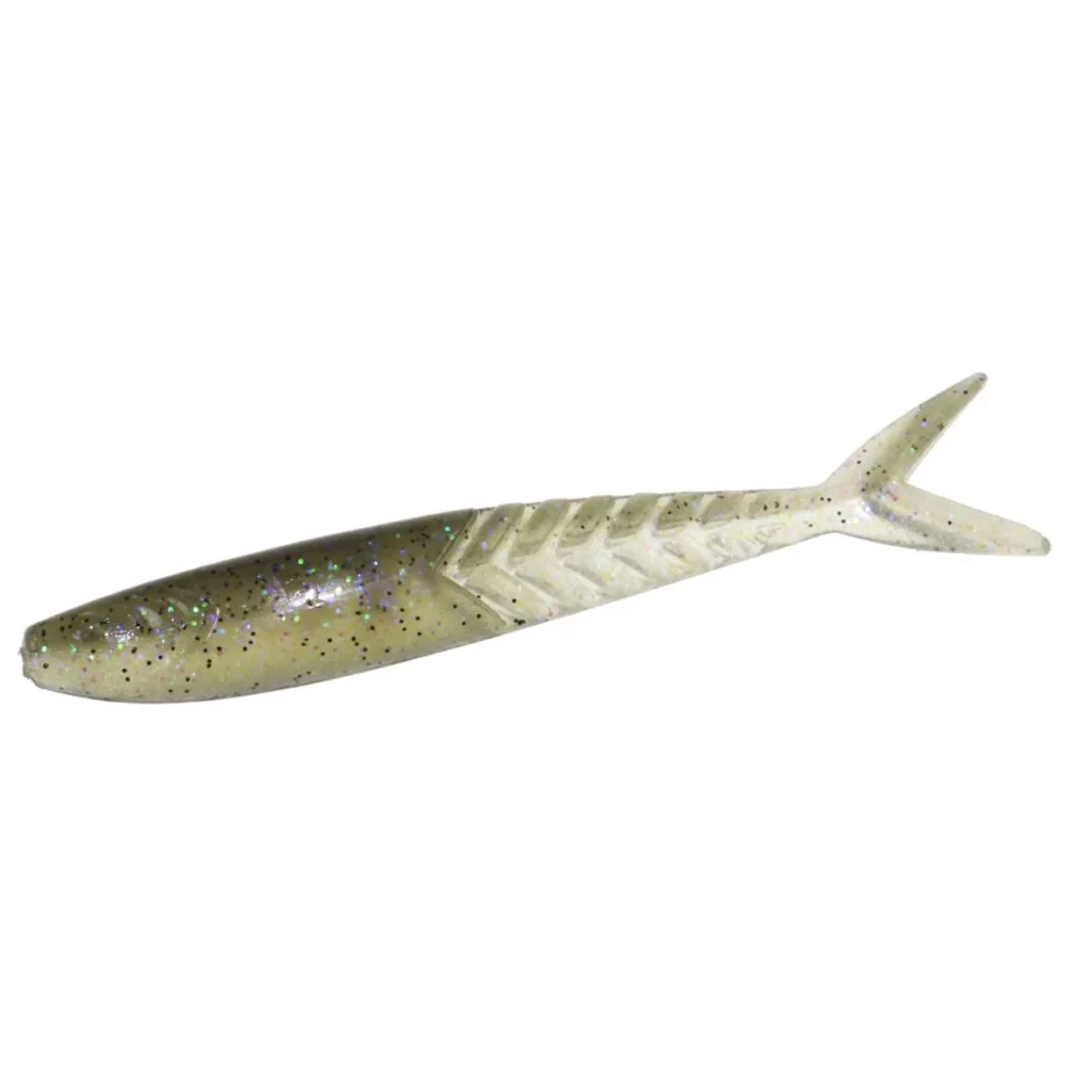 Zoom Shimmer Shad 4.25" - Electric Shad