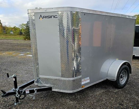 Arising Trailer 5X8 SA ENCLOSED Silver