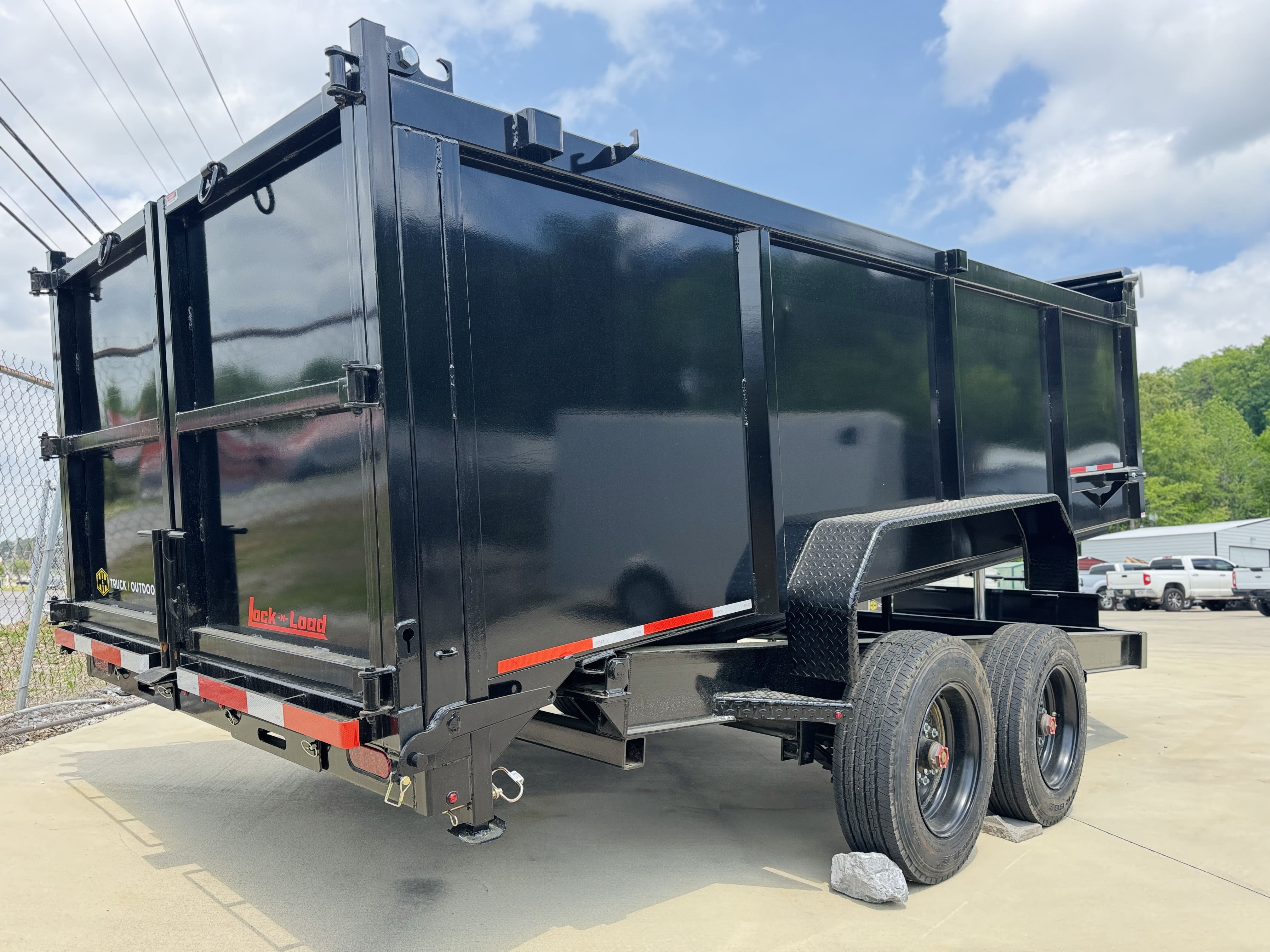 Caliber Trailers - CALDTXD716S4 - 7X16 16K DUMP TRAILER - 4' SIDES