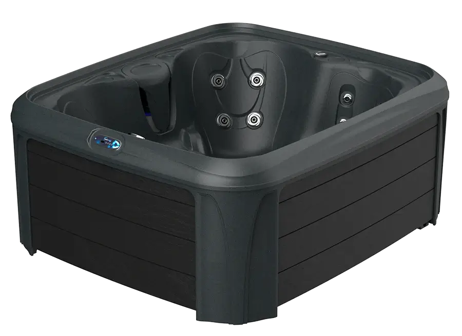DreamMaker 2000S hot tub in the all-black Syncrylic finish