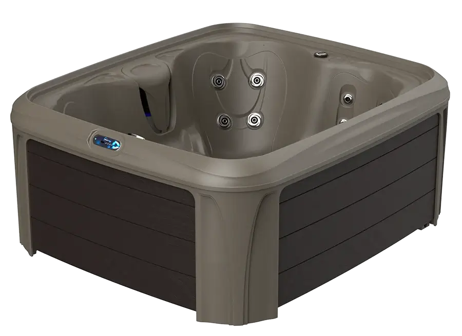 DreamMaker 2000S hot tub in the Sahara and Coffee Syncrylic finish