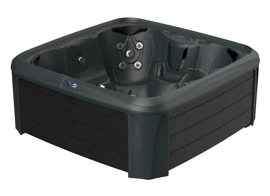 DreamMaker 2300S hot tub in the all-black Syncrylic finish