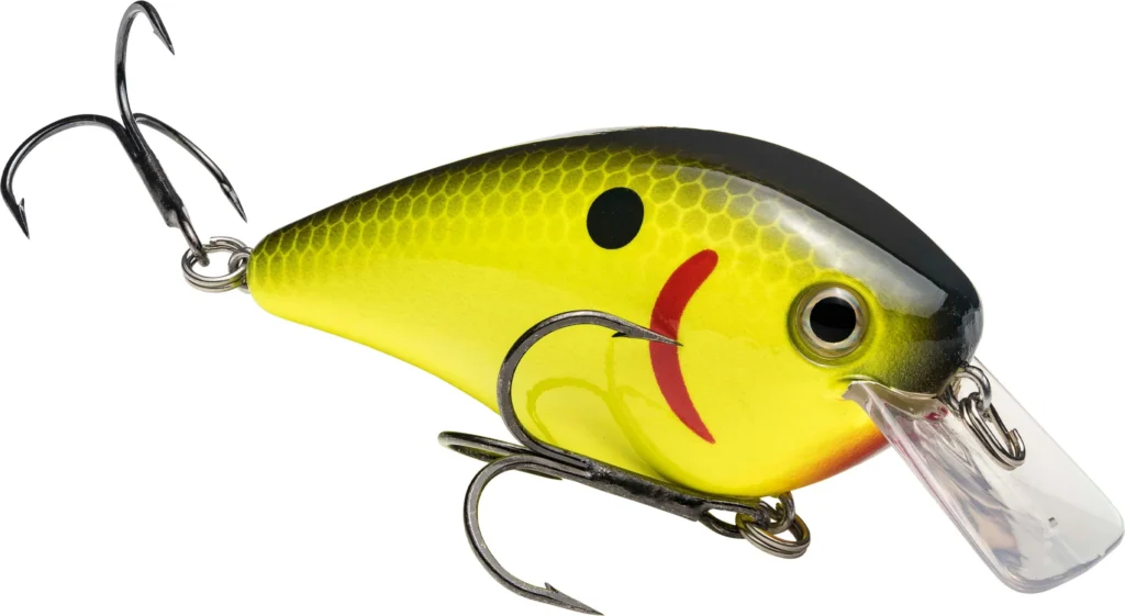 Strike King KVD Squarebill 2.5 Crankbait 5/8 oz - Black Back Chartreuse