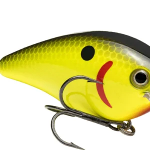 Strike King KVD Squarebill 2.5 Crankbait 5/8 oz - Black Back Chartreuse