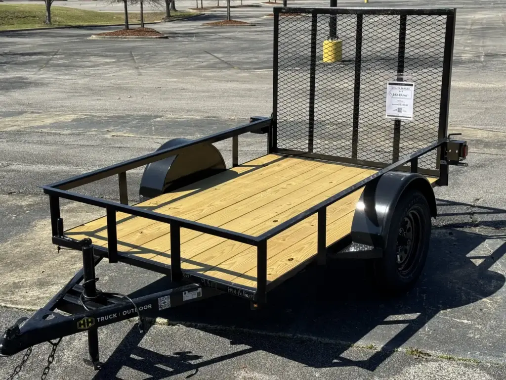 Bye-Rite 5x8 Light Duty Single Axle Utility Trailer w/ 2 foot Mesh Sides - UL508MS2