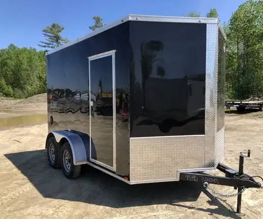 Arising ARI7x12TAEKOBLK - Eko Black Tandem Axle Enclosed Trailer