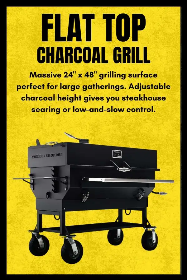 Yoder Flat Top charcoal grill