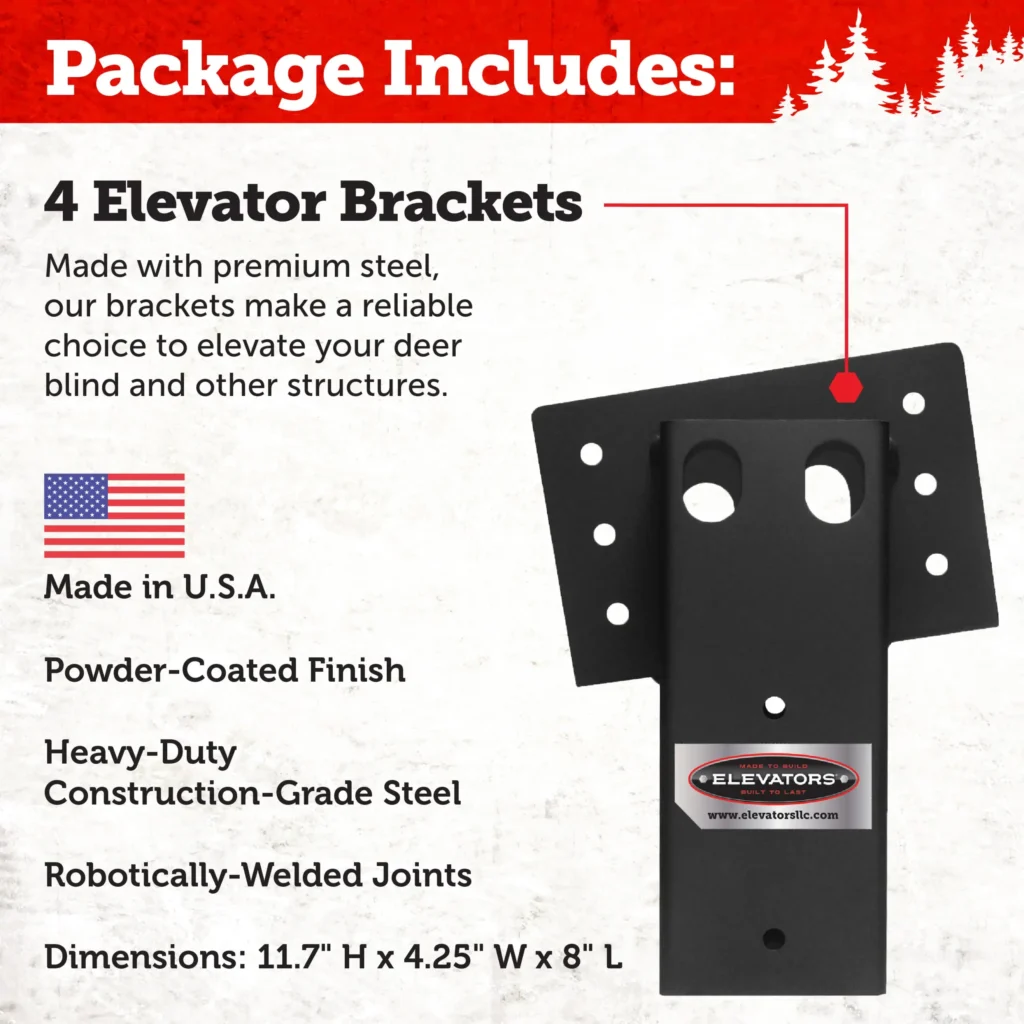 Shadow Hunter DIY Wood Elevation Bundle (Stair/Platform + Brackets + Anchors)