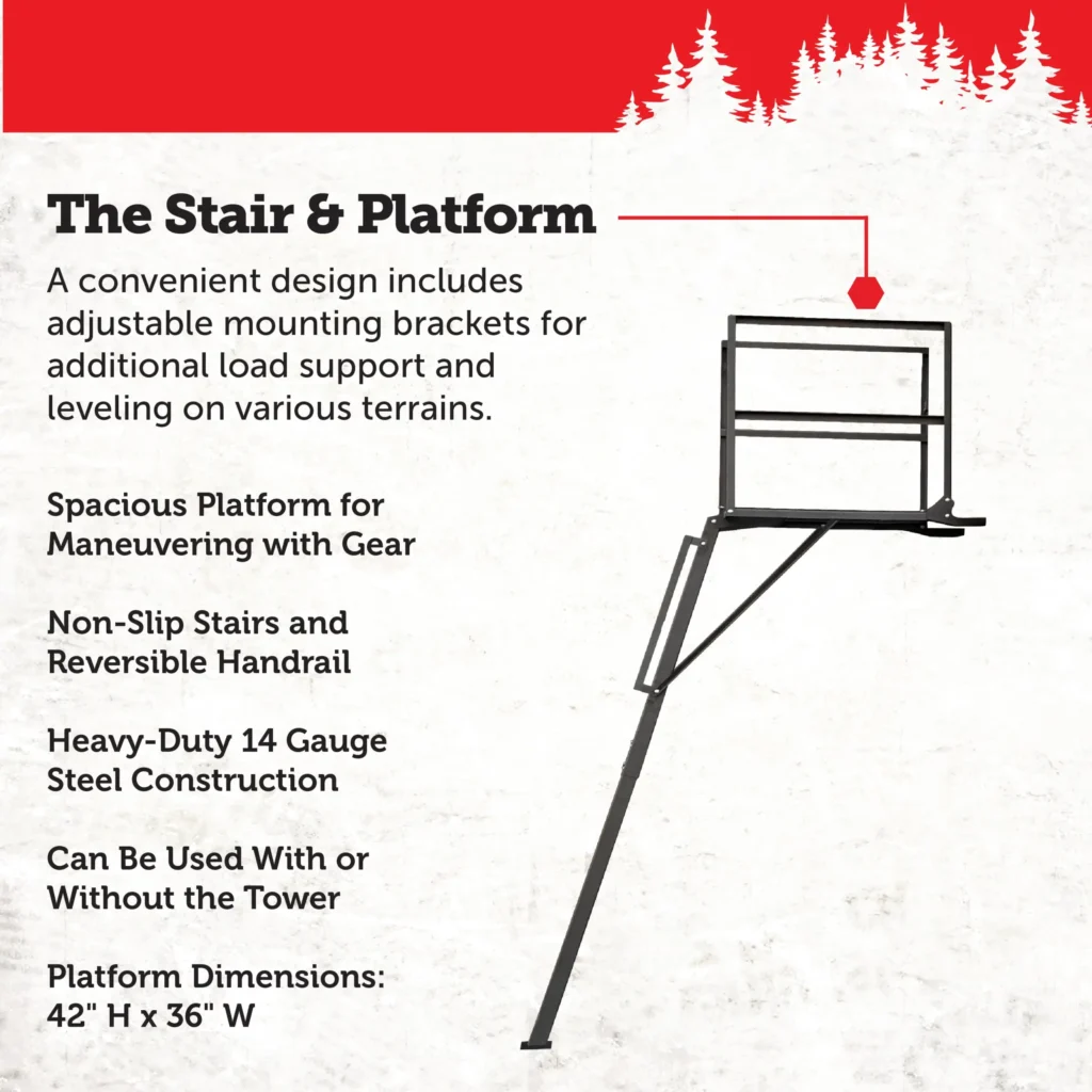 Shadow Hunter DIY Wood Elevation Bundle (Stair/Platform + Brackets + Anchors)