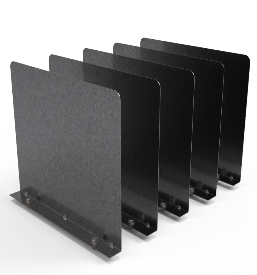 Van Shelving Dividers – 10″H x 12″D, Set of 5