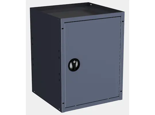 Single Shelf Cargo Van Storage Cabinet with Lock – 24″H x 18.5″W x 18″D