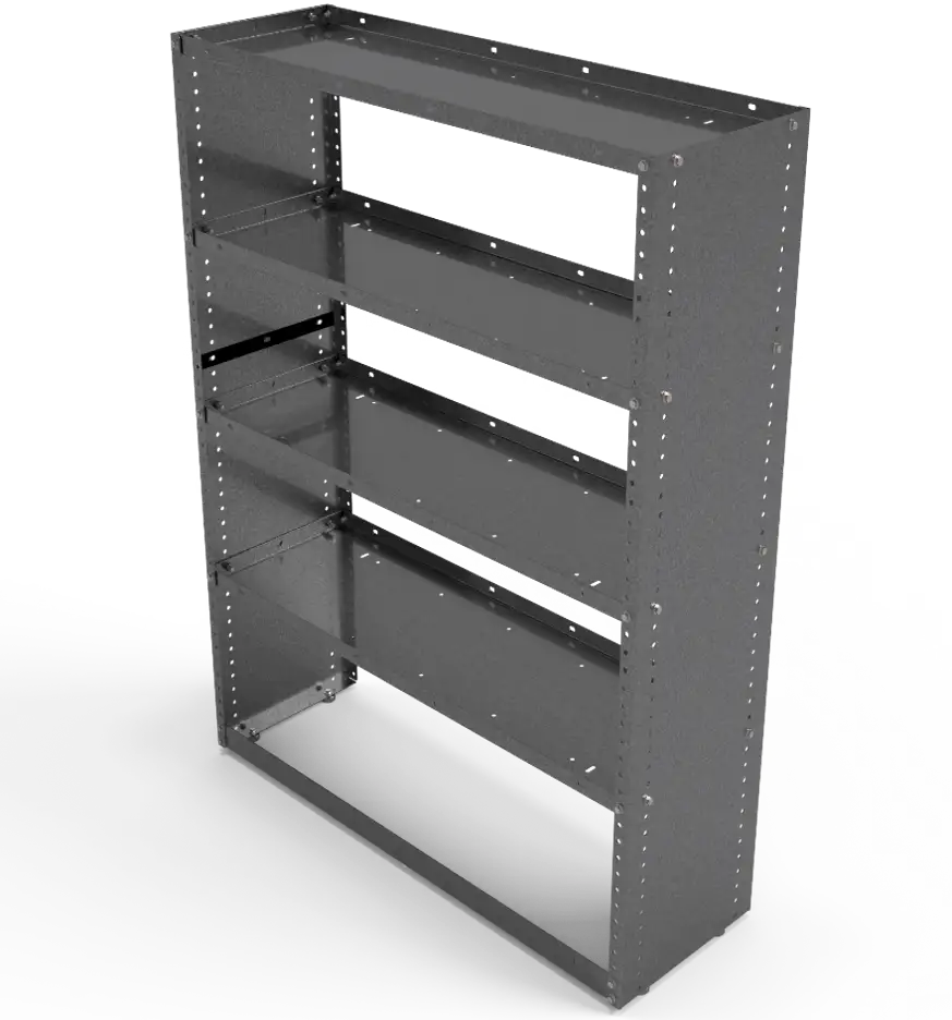 Solid End Shelving Module – 46″H x 37″W x 12″D